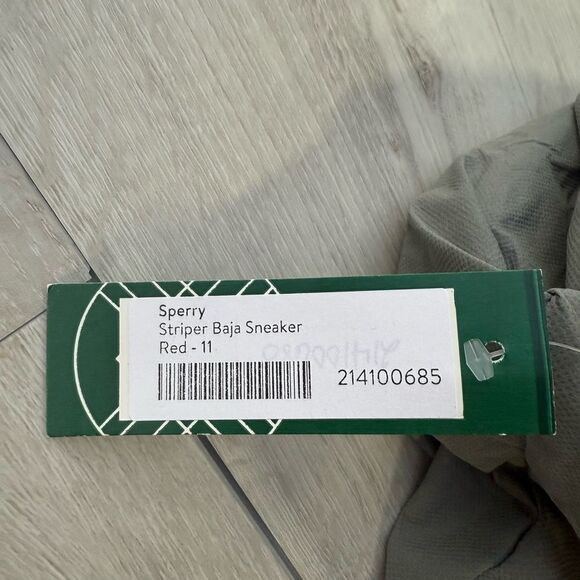 SPERRY Striper II Baja Sneaker in RED (Not blue in stock)size 11 NWT in packagin - Picture 10 of 10